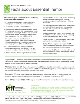 Facts About Essential Tremor