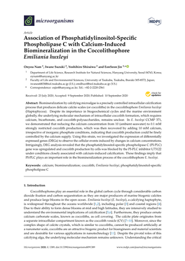 Association of Phosphatidylinositol-Specific