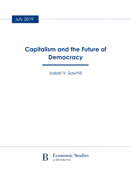 Capitalism and the Future of Democracy