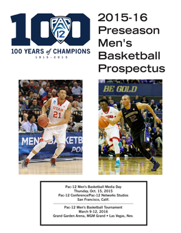 2015-16 Preseason Men's Basketball Prospectus