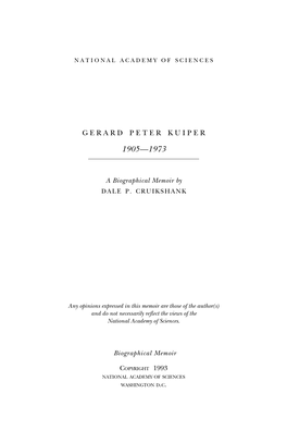 Gerard Peter Kuiper