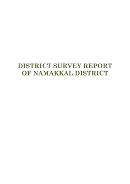 District Survey Repor of Madurai