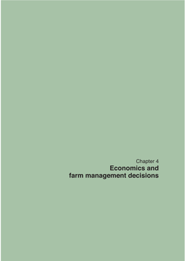 Economics and Farm Management Decisions 54 Economics for Market-Oriented Farming