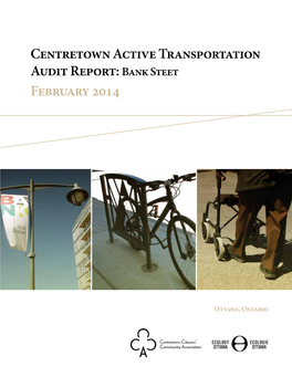 Centretown Active Transportation Audit Report: Bank Steet February 2014