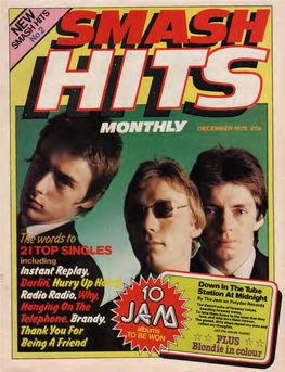 Smash Hits Magazine December 1978