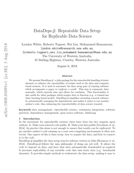 Datadeps.Jl: Repeatable Data Setup for Replicable Data Science