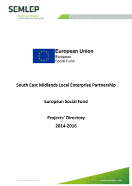 South East Midlands Local Enterprise Partnership European Social Fund