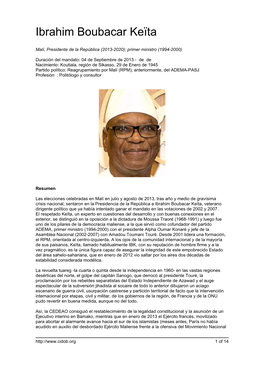 Ibrahim Boubacar Keïta