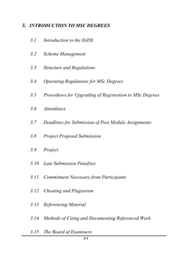 3. Introduction to Msc Degrees