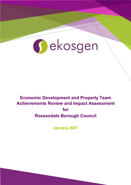 Economic Development and Property Team Achievements Review and Impact Assessment for Rossendale Borough Council