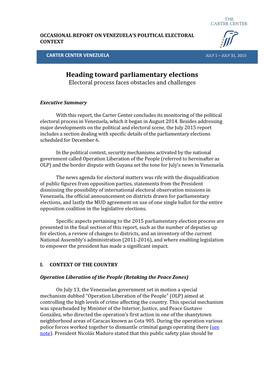 Heading Toward Parliamentary Elections Electoral Process Faces Obstacles and Challenges