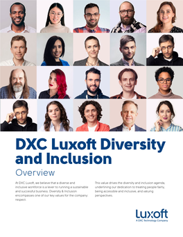 DXC Luxoft Diversity and Inclusion Overview