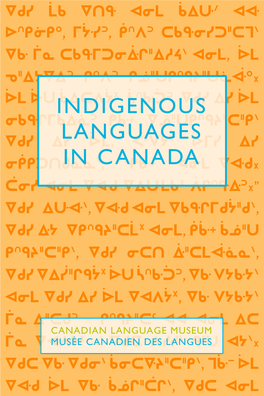 Indigenous Languages in Canada