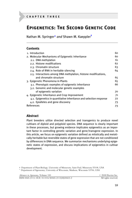 Epigenetics: the Second Genetic Code