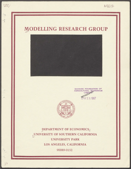 Modelling Research Group