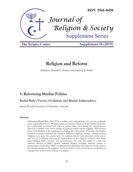 Religion and Reform