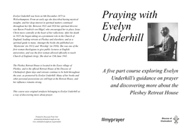 Praying with Evelyn Underhill