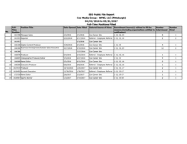 EEO Public File Report Cox Media Group