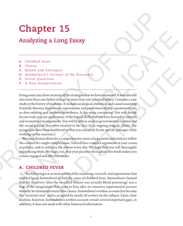 Chapter 15 Analyzing a Long Essay