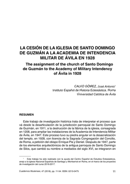 La Cesión De La Iglesia De Santo Domingo De Guzmán A