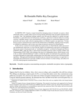 Bi-Deniable Public-Key Encryption