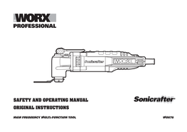 Safety and Operating Manual Original Instructions