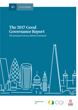 The 2017 Good Governance Report the Great Governance Debate Continued