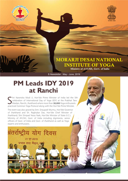 PM Leads IDY 2019 at Ranchi