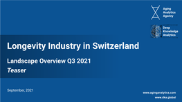 Longevity Industry in Switzerland