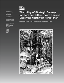 The Utility of Strategic Surveys for Rare and Little-Known Species Under the Northwest Forest Plan