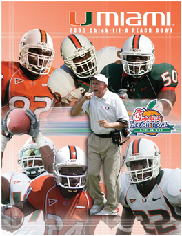 2005 Chick-Fil-A PEACH BOWL 2005 MIAMI FOOTBALL