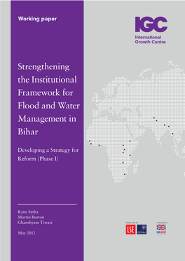Strengthening the Institutional Framework for Flood and Water Management in Bihar