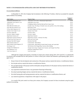 120 Note 5. Unconsolidated Affiliates and Cost Method