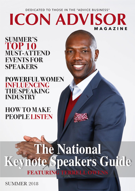 The National Keynote Speakers Guide FEATURING TERRELL OWENS