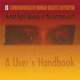 Human Rights Advocacy in the Commonwealth: a User's Handbook