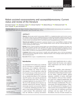 Robot-Assisted Vasovasostomy And