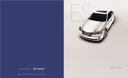 Brochure for 2011 Lexus ES