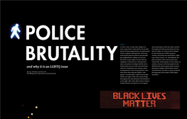 Police Brutality and Why It's an LGBTQ Issue