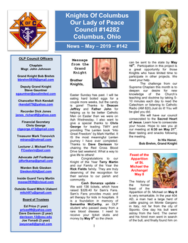 Knights of Columbus Our Lady of Peace Council #14282 Columbus