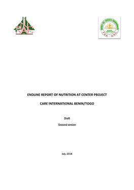 Endline Report of Nutrition at Center Project Care International Benin/Togo