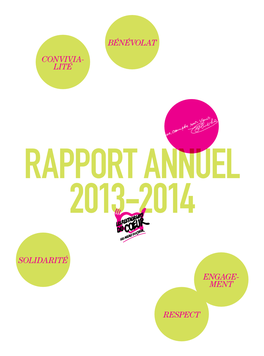 Rapport Annuel 2013-2014 – 1. L'association