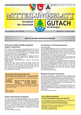 Mitteilungsblatt KW31