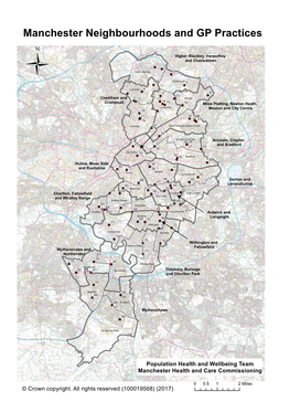 Manchester Neighbourhoods and GP Practices