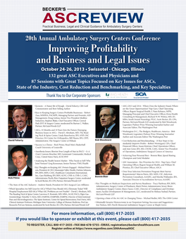 Improving Profitability and Business and Legal Issues