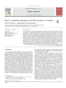 From Ds± Production Asymmetry at the LHC to Prompt Ντ at Icecube