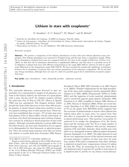 Lithium in Stars with Exoplanets