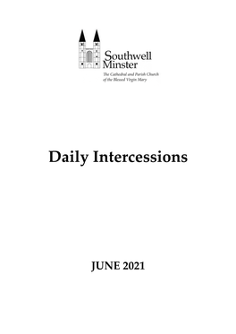 Daily Intercessions