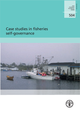 Case Studies in Fisheries Self-Governance