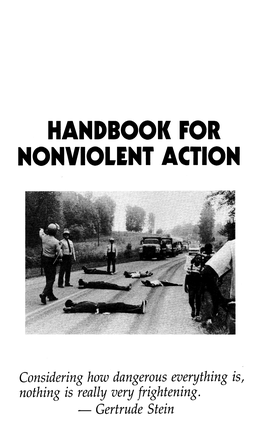 Handbook for Nonviolent Action