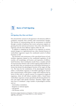 1 Basics of Cell Signaling